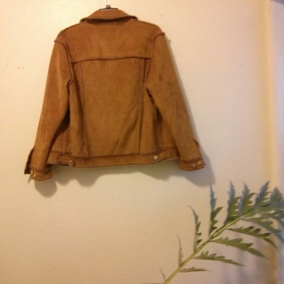 NWOT St. John Sport Faux Shearling Jacket Size L Aviator Bomber Teddy - Picture 5 of 15